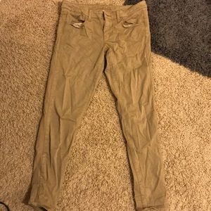 Khaki skinny jeans